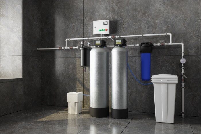Whole house water softener installation